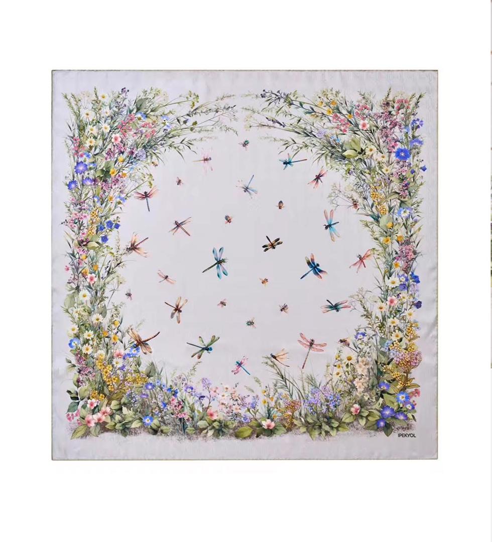 وشاح شيفون مزهر